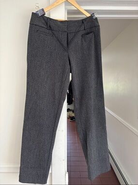 Express Women's Straight Leg Dress Pants in Charcoal Gray